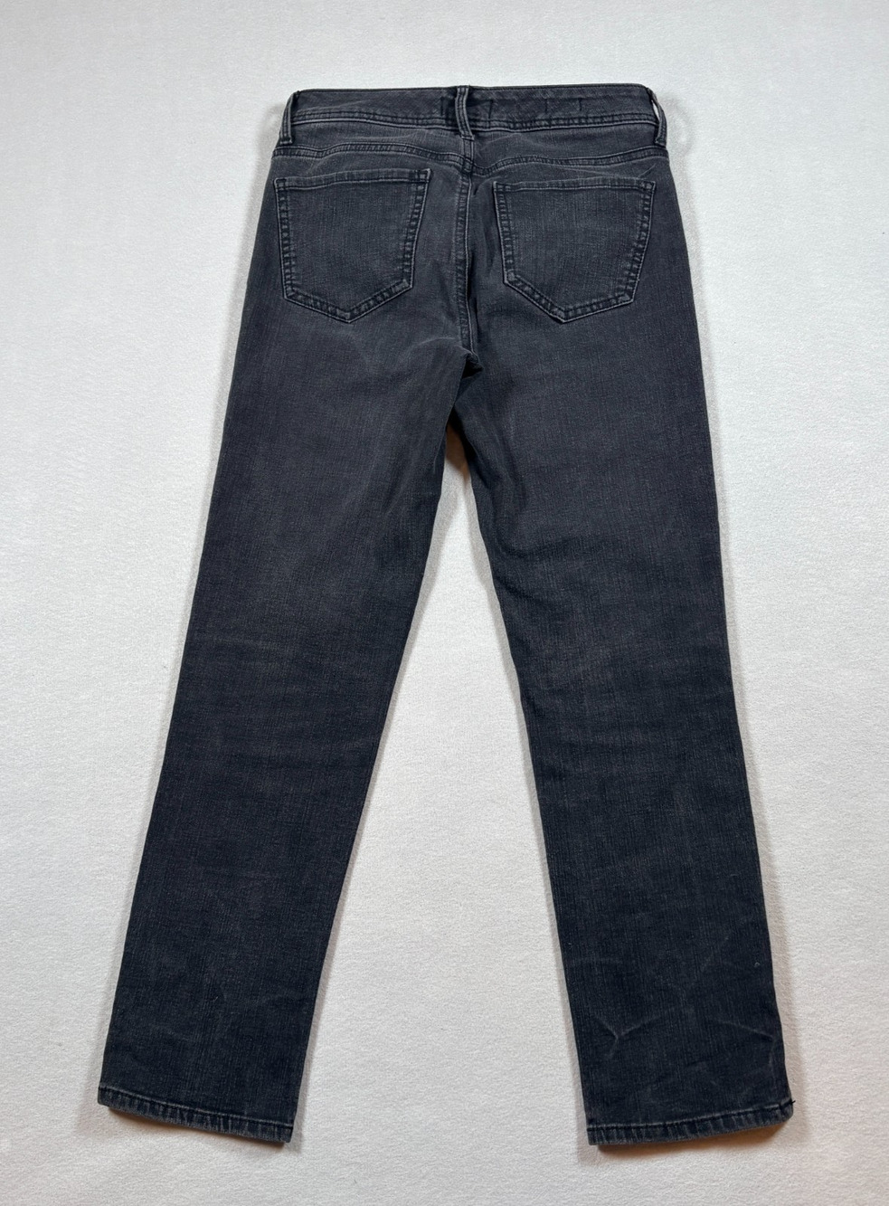 Curves 360 by NYDJ Women's Size 2 Black Straight Leg Jeans Slits